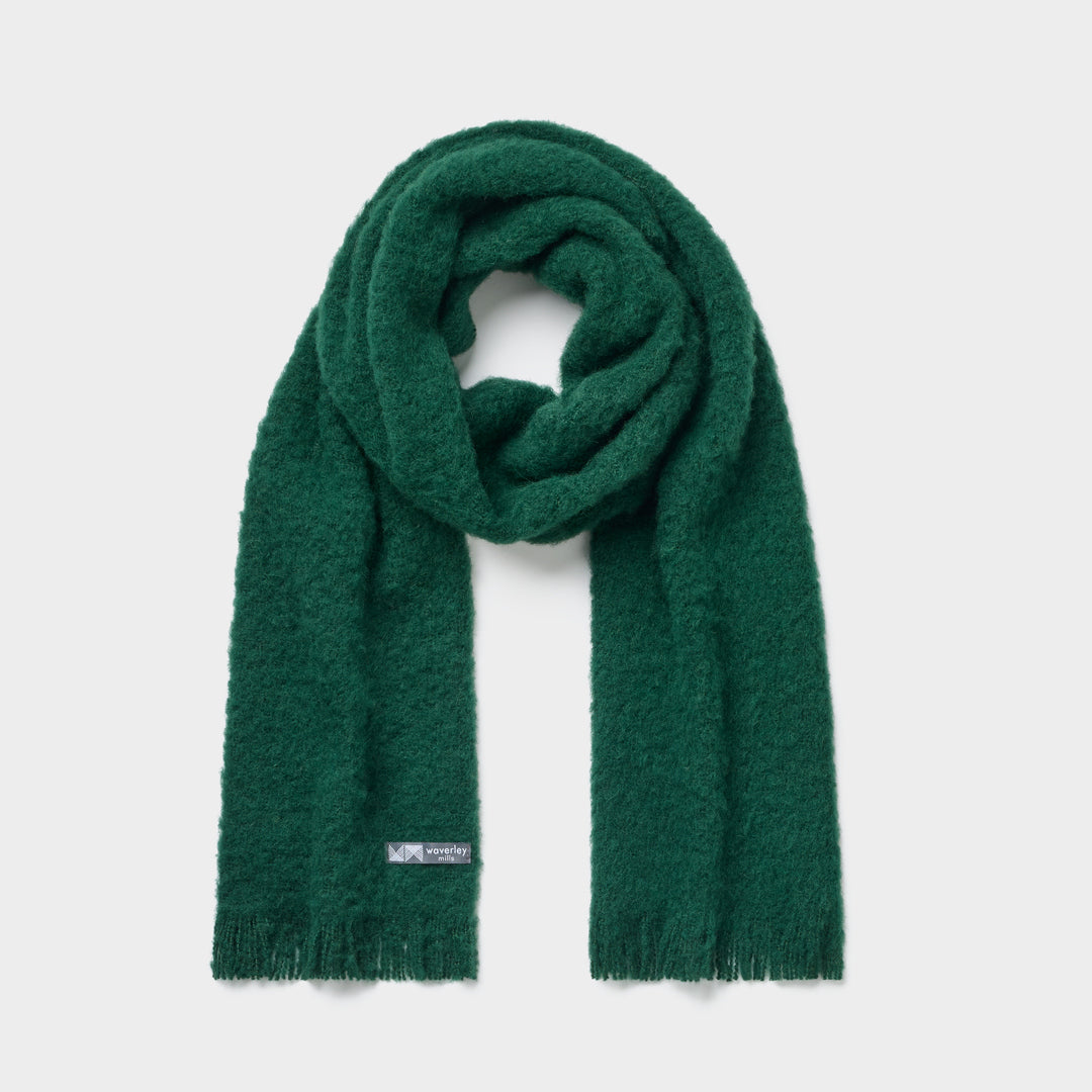 deidaa forest green australian made alpaca scarf