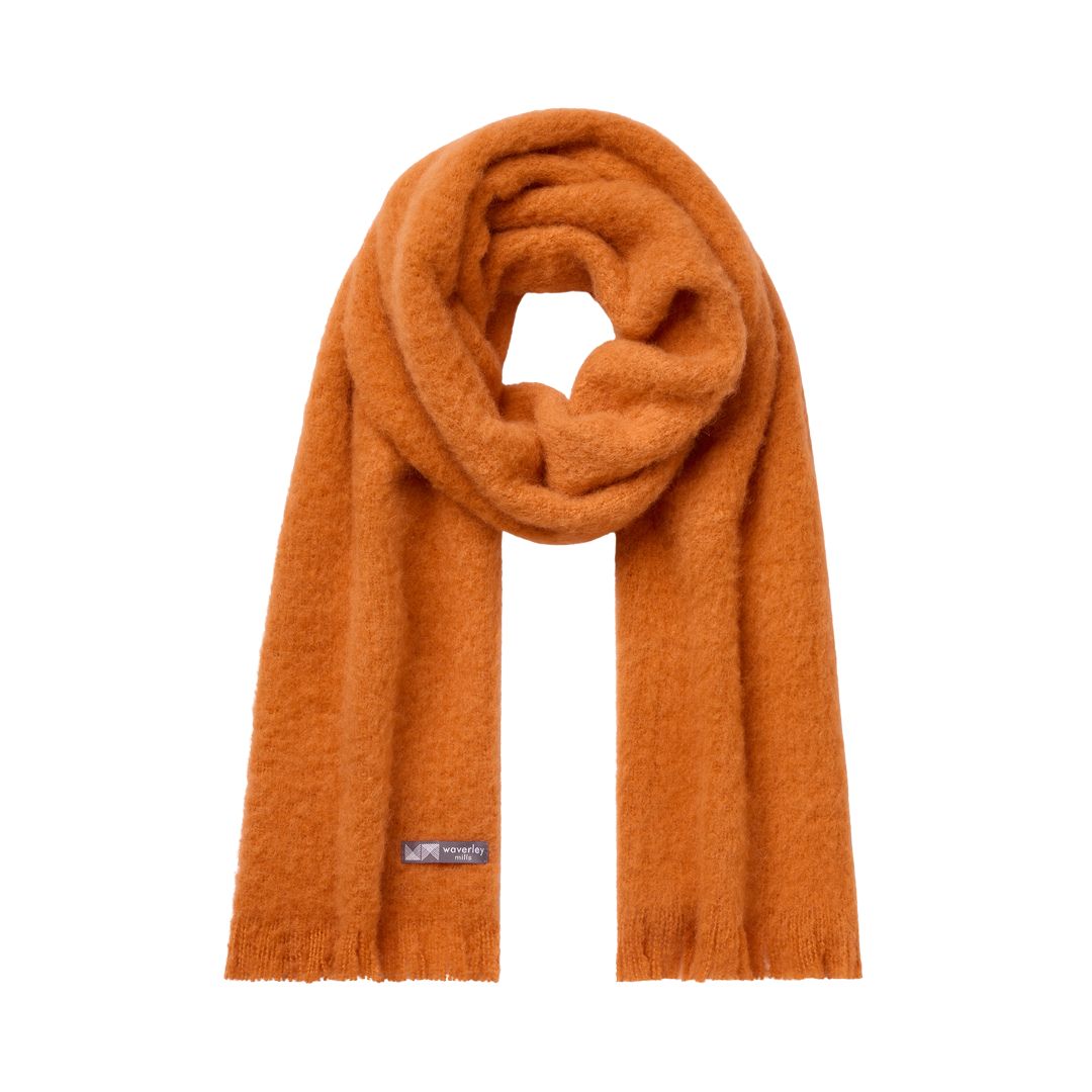 deidaa orange australian made alpaca scarf