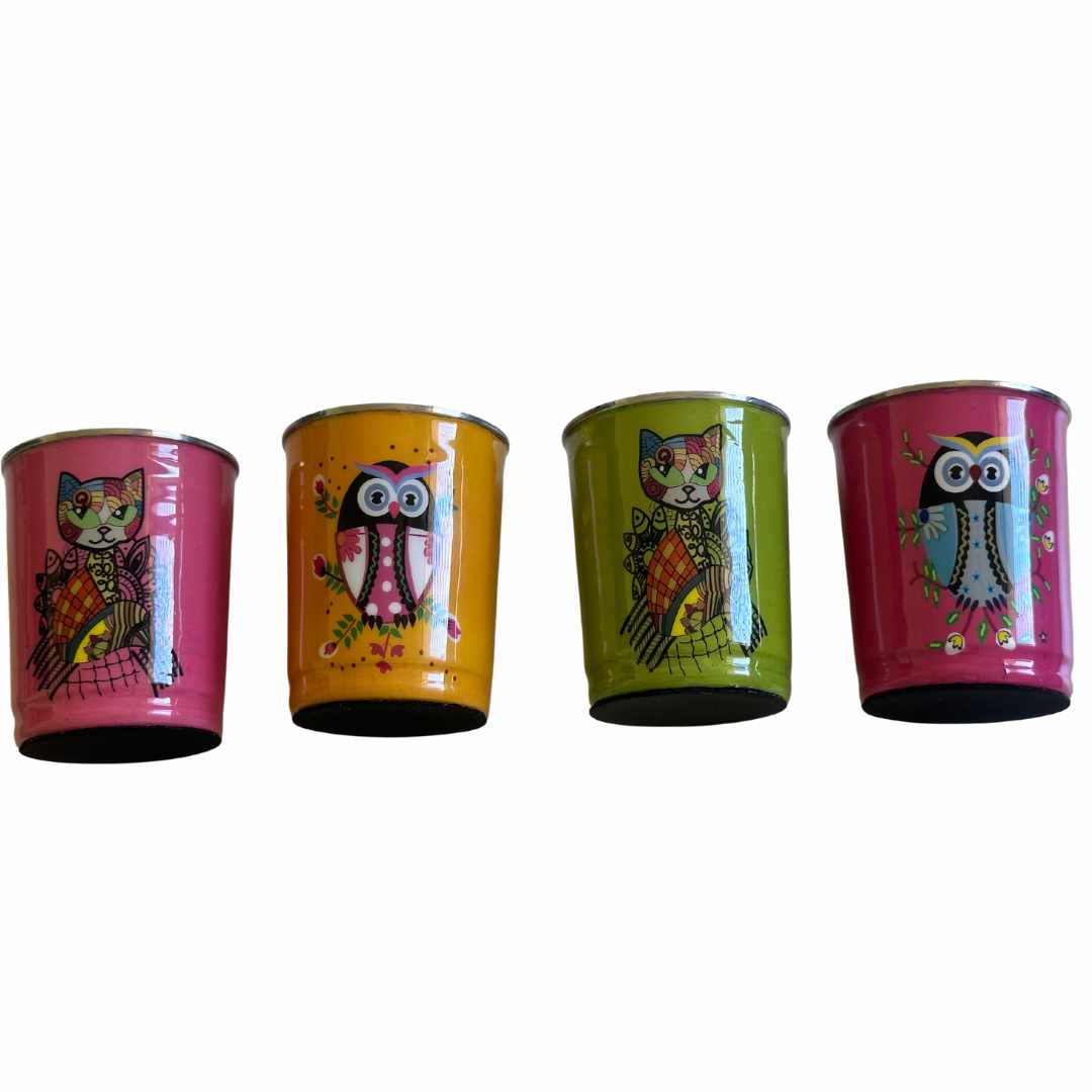 deidaa steel owl pussycat glasses tumblers