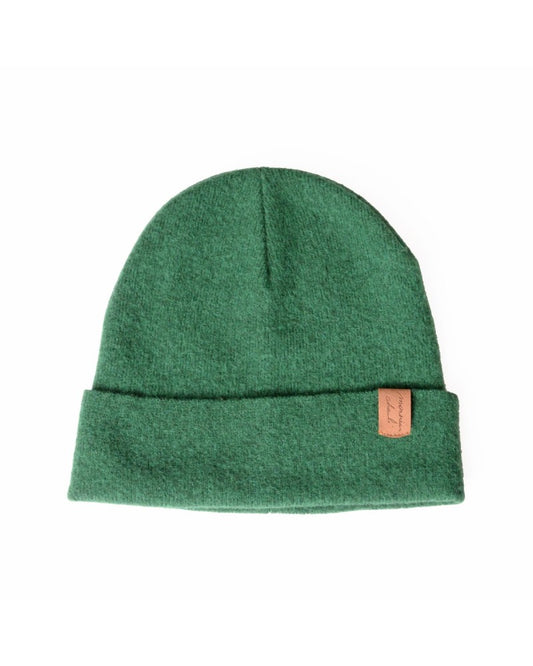 Deidaa green merino wool beanie winter cap for him