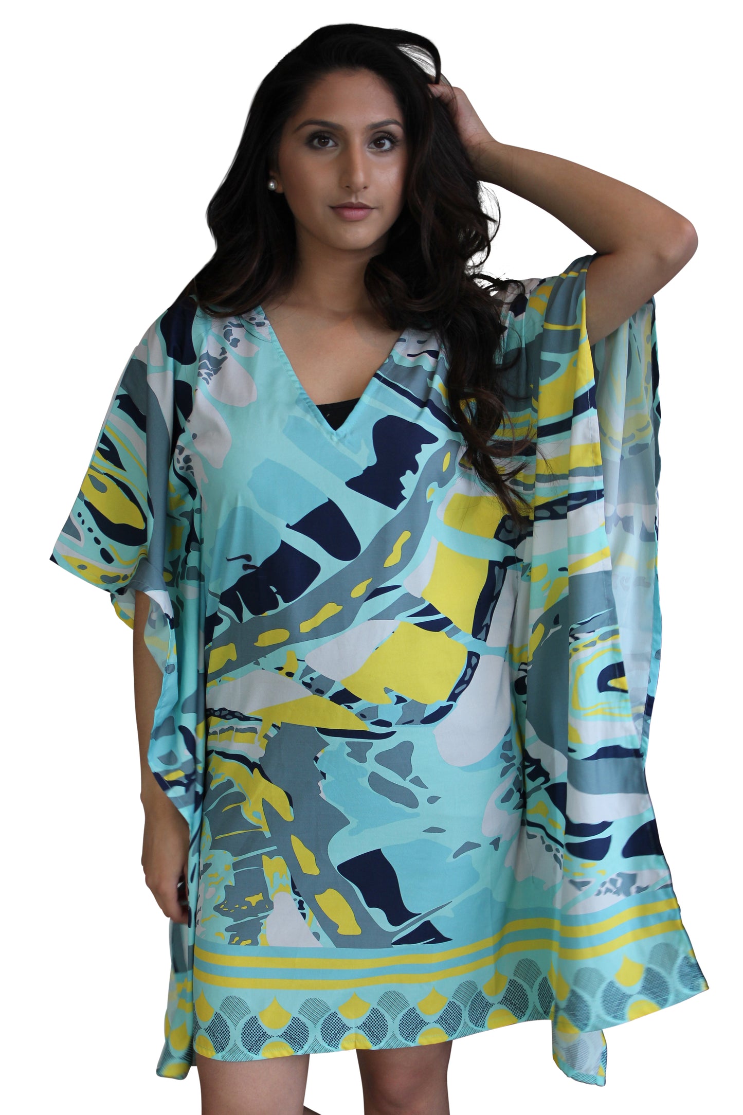 all season blue kaftan