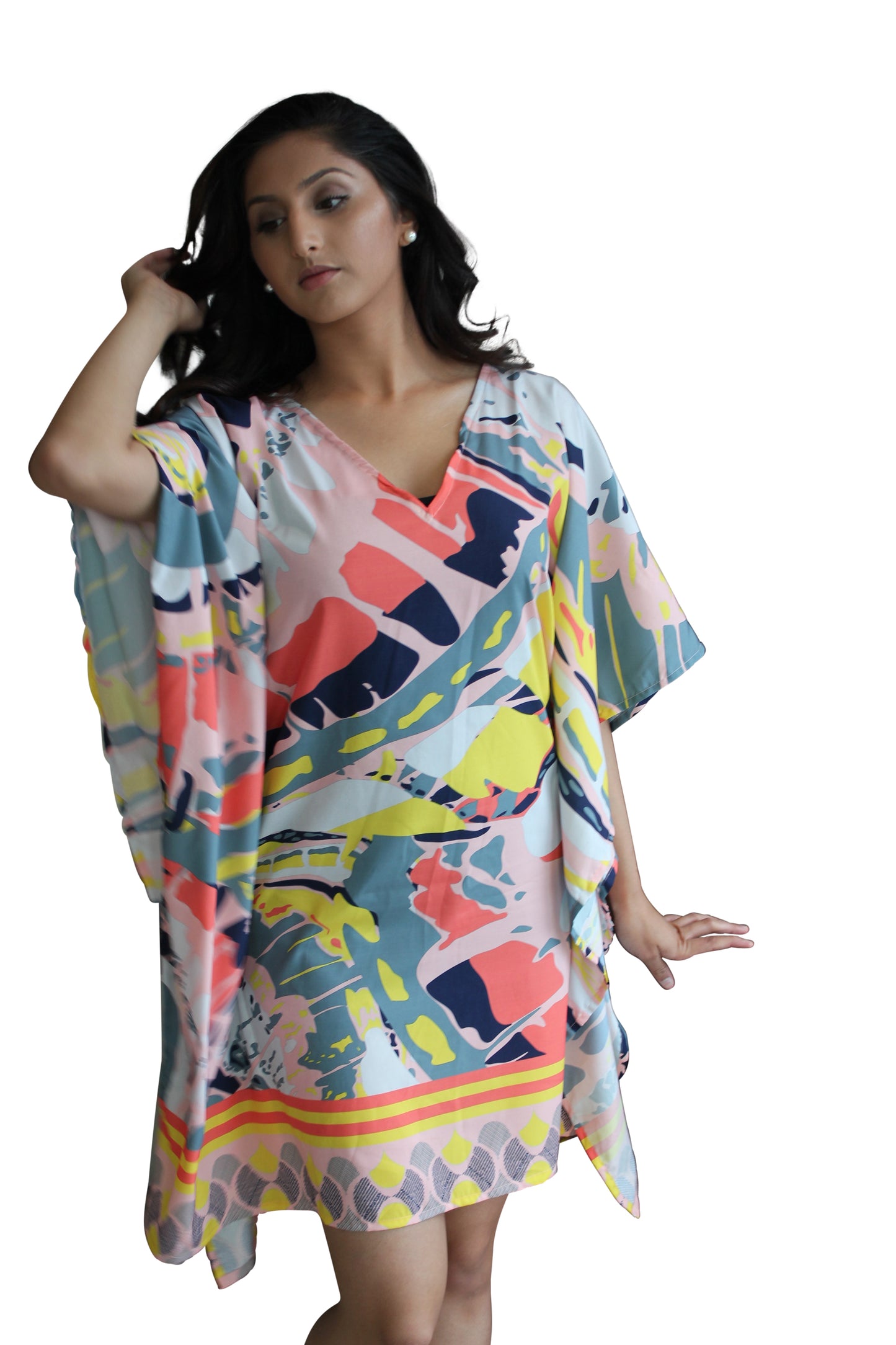 deidaa all season kaftan coral pink