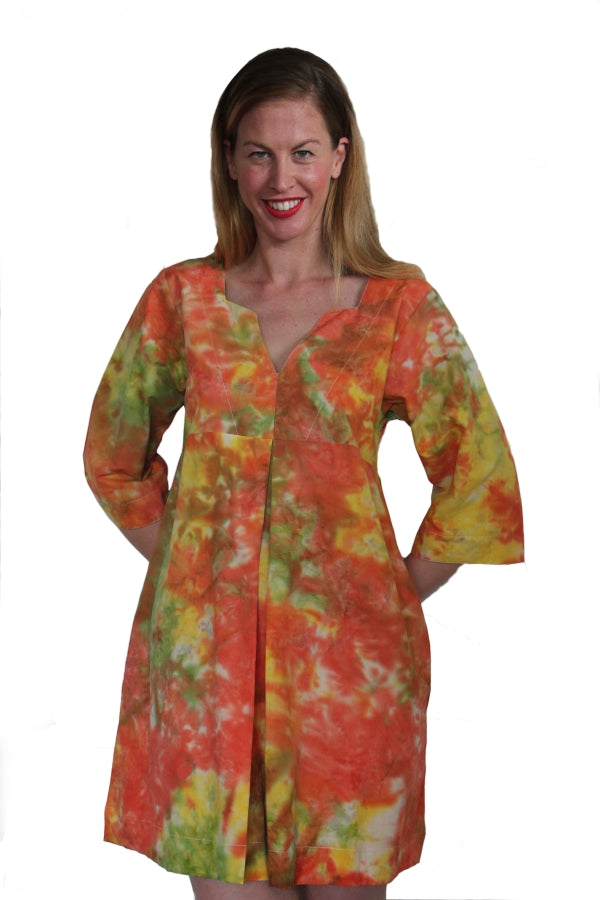 deidaa tie dye cotton kaftan