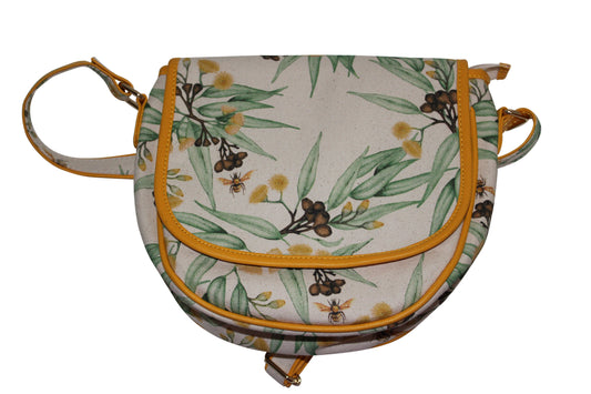 deidaa honey bee gumnut canvas crossbody bag vegan