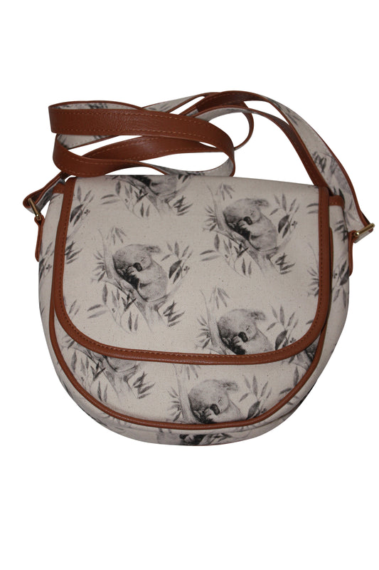 deidaa canvas cross body bag koala australian gift 