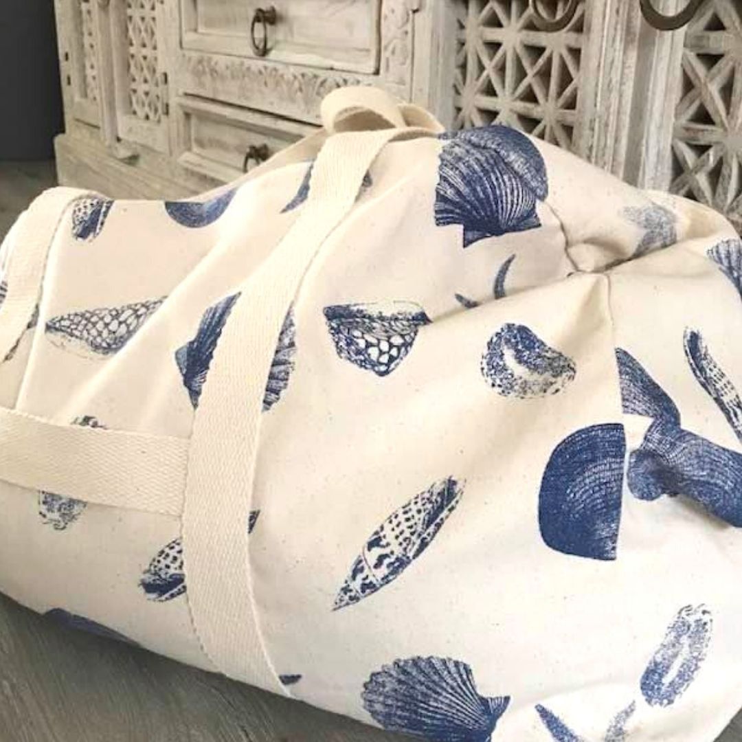 Bolsa de lona grande plegable de lona ecológica