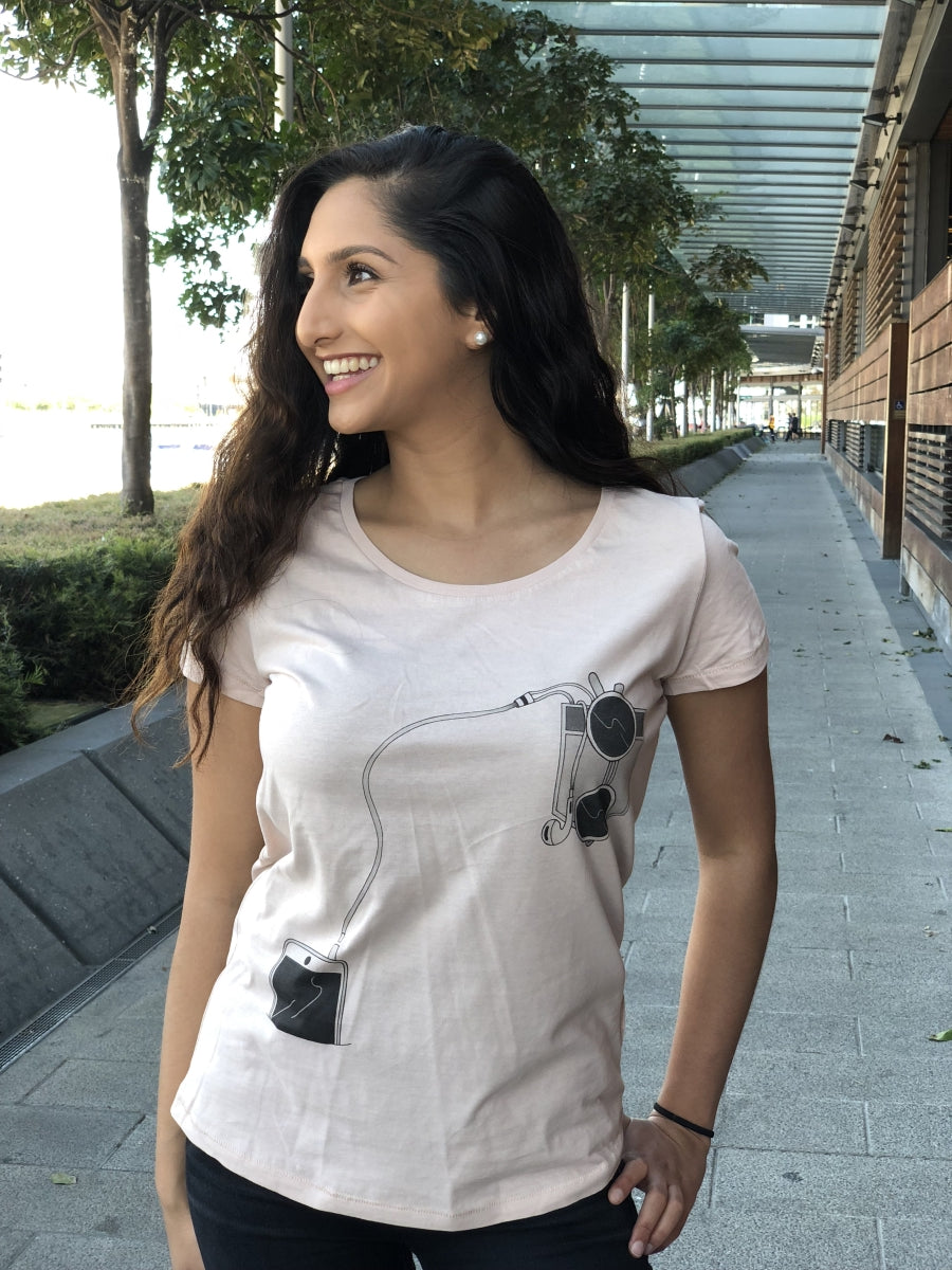 deidaa organic cotton tshirt graphic iphone