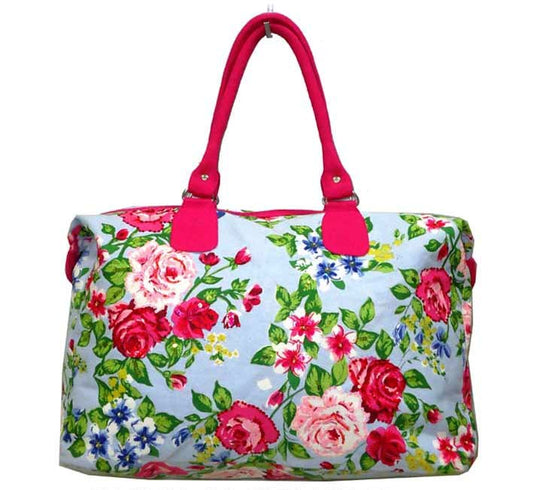 deidaa canvas beach bag floral vegan tote