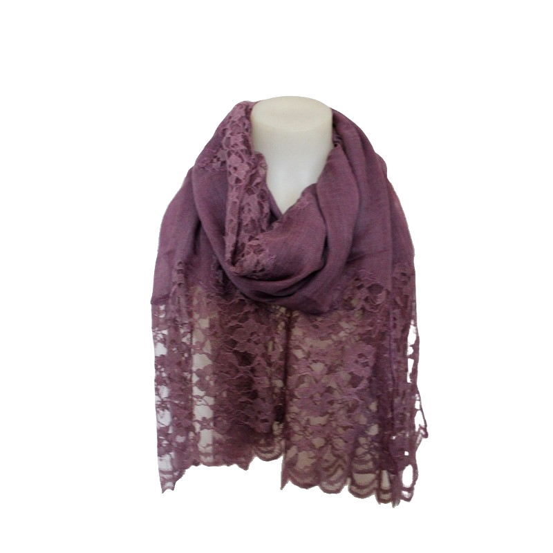 deidaa purple wool lace scarf