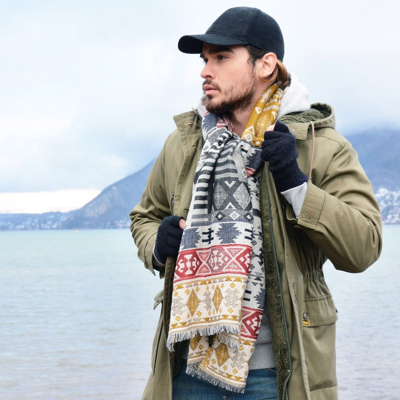 Men's Chunky Wool Scarf