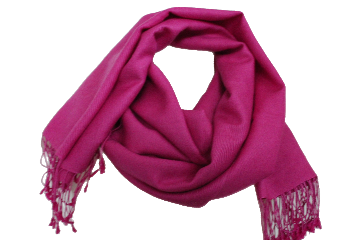 silk wool pashmina hot pink