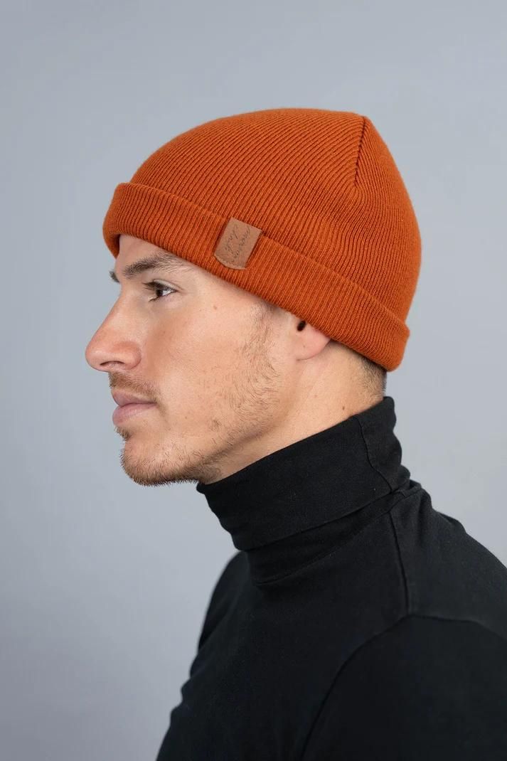 Deidaa Paprika Merino Wool Beanie Winter Cap