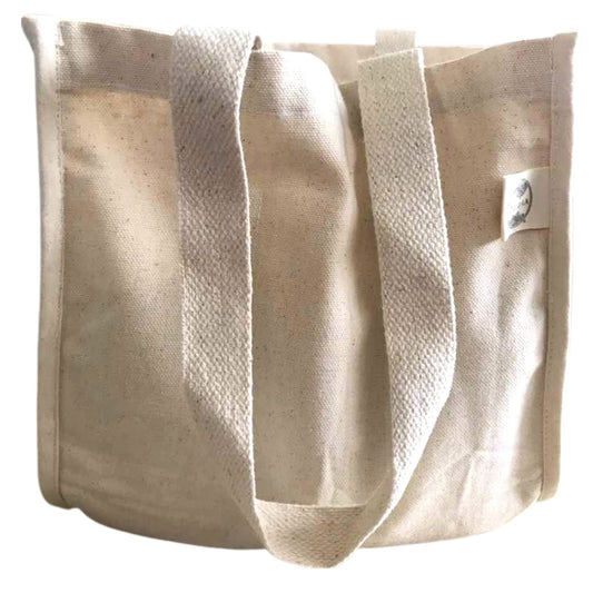 Deidaa Organic Canvas Six Pack Stubbie Bag Mini Pocket Tote