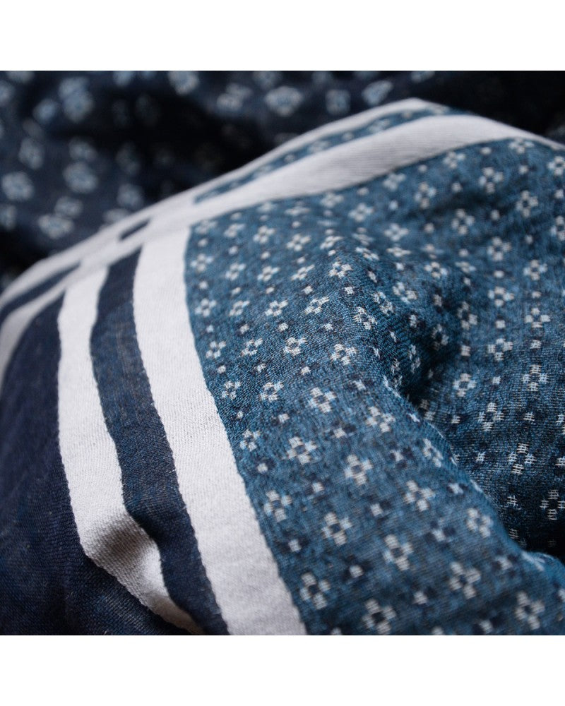 Deidaa Cotton Wool Blue Woven Scarf