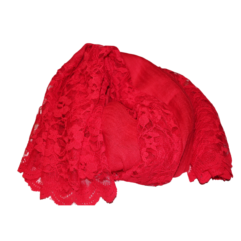 deidaa red wool lace shawl